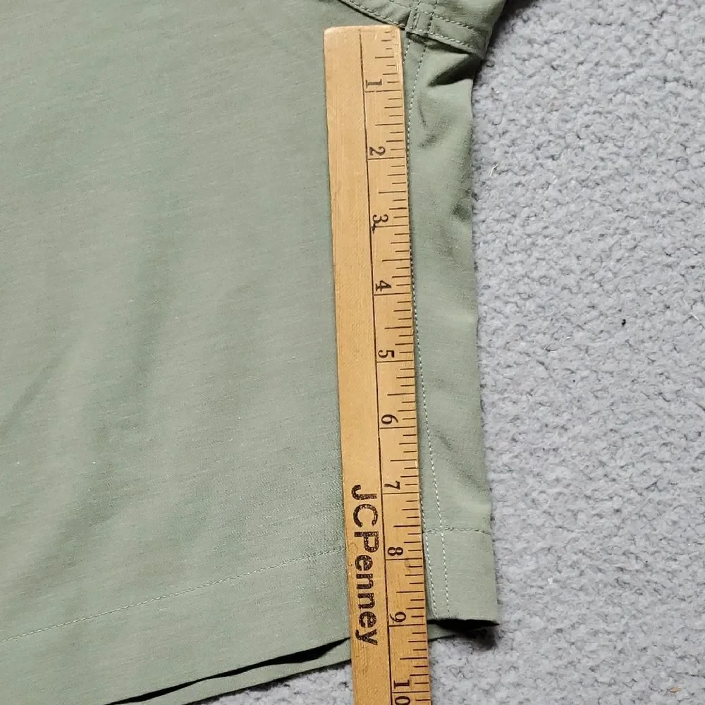 Faherty Light Sage Green Flat-Front Drawstring Shorts
